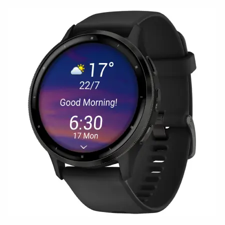 Garmin Venu 3 Smart Watch mit schwarzem Armband